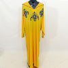 Djellaba Marocaine en lycra avec perlage couleur - Morocco SOUQ