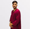 Abaya Artisanal Marocain en tissu mlifa avec broderie