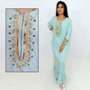 Caftan Marocain en crêpe de soie avec perlage - Ramadan 2021 - Morocco SOUQ
