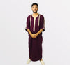 Abaya Artisanal Marocaine avec broderie Sur les côtes