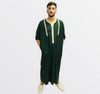 Abaya Artisanal Marocaine avec broderie Sur les côtes