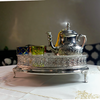 Moroccan Artisanal tea teapot - Berrad "Albida" style in Royal Silver copper