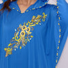 Djellaba Marocaine en tissu lycra avec perlage - Morocco SOUQ