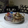 Moroccan Artisanal tea teapot, Berrad "CHARAF Style" in Silvered copper