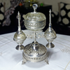 Set of incense burner / incense burner with typical Moroccan fragrance lance