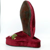 Moroccan embroidered leather slipper