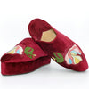 Moroccan embroidered leather slipper