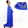 Caftan Marocain Bleu Roi avec perlage - Ramadan 2021 - Morocco SOUQ