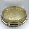 MODERN Moroccan Tray (SINIYA) Artisanal Gold Royal