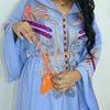 Djellaba Marocaine en broderie avec la ceinture - BellaModa - Morocco SOUQ