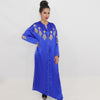 Caftan Marocain Bleu Roi avec perlage - Ramadan 2021 - Morocco SOUQ
