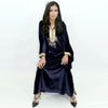 Abaya femme avec capuche et perlage de swarovski - Morocco SOUQ