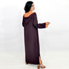 Djellaba Traditionnel en 2 pièces Tissu Mlifa et Satin - Morocco SOUQ