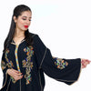 Djellaba Marocaine bleu marine en broderie - BellaModa - Morocco SOUQ