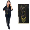 Djelaba Marocaine en lycra noir avec perlage - Ramadan 2021 - Morocco SOUQ