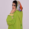 Djellaba Marocaine Makhzaniya 2 pièces en tissu crêpe/mousline - Morocco SOUQ