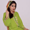 Djellaba Marocaine Makhzaniya 2 pièces en tissu crêpe/mousline - Morocco SOUQ