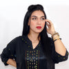 Djelaba Marocaine en lycra noir avec perlage - Ramadan 2021 - Morocco SOUQ
