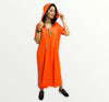 Moroccan Sport Djellaba in elastic fabric with patterns