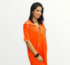 Moroccan Sport Djellaba in elastic fabric with patterns