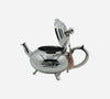 Moroccan Artisanal tea teapot, Berrad in silver copper