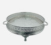 MODERN Moroccan Tray (SINIYA) Handicraft Silver Royal
