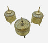 Artisan Display Set of 3 pieces in gilded copper and crystal
