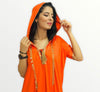 Moroccan Sport Djellaba in elastic fabric with patterns