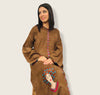 Djellaba Marocaine makhzaniya avec broderie style africaine