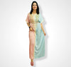 Moroccan Kaftan in silk fabric with embroidery and beading