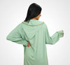 Artisanal Moroccan Djellaba in Crepe Fabric with embroidery and beading