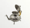 Moroccan Artisanal tea teapot - Berrad "Albida" style in Royal Silver copper