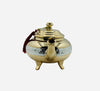 Moroccan artisanal tea teapot - silver tortoise style