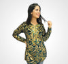 Moroccan jabador in Mobra fabric and lace with beading