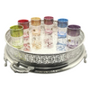 Set of 12 traditional Moroccan tea glasses in color