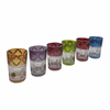 Set of 6 Moroccan tea glasses in several colors