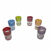 Set of 6 Moroccan tea glasses in several colors