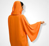 Moroccan Djellaba in Crepe fabric with Randa