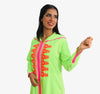 Moroccan djellaba Embroidered in flashy color with beading