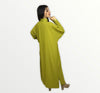 Moroccan abaya in Georgette crepe fabric with debbana embroidery & beading 