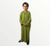 Moroccan abaya in crepe fabric with dabana embroidery for children