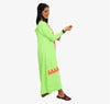 Moroccan djellaba Embroidered in flashy color with beading