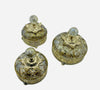 Artisanal display of 3 pieces in copper and crystal for chocolates, sweets