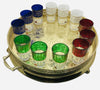 Ensemble de 12 Verres à thé Marocaine en plusieurs couleurs