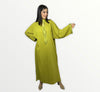 Moroccan abaya in Georgette crepe fabric with debbana embroidery & beading 