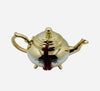 Moroccan artisanal tea teapot - silver tortoise style
