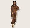 Djellaba Marocaine makhzaniya avec broderie style africaine