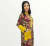 Moroccan djellaba Maalem handmade in Crepe fabric with beading