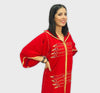 Moroccan Maalem Djellaba in Crepe fabric with beading