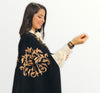 Black cape with "Zemmouri" embroidery